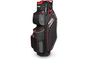 Gogogo Sport Vpro Bolsa Golf para Carro, Ligera,14 Divisores para Palos Putters de Golf, 11 Bolsillos, Bolsa Térmica para Bebidas,Capucha para la Lluvia, Correa para el Hombro, Ideal Hombres y Mujeres