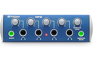 PreSonus HP4, 4-kanałowy wzmacniacz słuchawek do nagrywania, podcastingu i produkcji muzyki