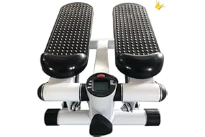 YJIIJY Mini Stepper 2 in 1 per la casa, Fitness Up-Down Swing Stepper,Piccolo attrezzo per Il Fitness per Gambe e Pozidriv Allenamento a casa, con Display