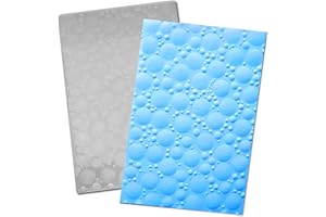 arriettycraft 3D Bubbles Plastic Embossing Folders for Card Making 3 d Bubble Texture Embossing Folder for Scrapbooking Paper Crafting Home Decoration