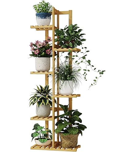 Estantería Para Plantas De 4 Niveles IBUYKE - De Madera Y Metal, 52.5 Cm De Alto, Ideal Para Interior, Balcón O Jardín (color Blanco)