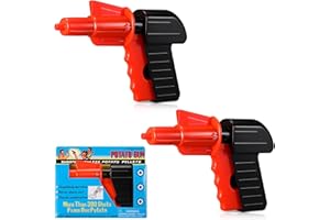 Chalyna 2 Pack Potato Pistols Red Black Plastic Toy Guns for Adults Beach Pool Outdoor Activities Birthday Party Supplies