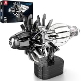 Reobrix Jet-Turbofan Motor Modeli, Yetişkinler İ&ccedil;in Motorlu Motor Kiti | &Ccedil;alışan Jet Motor Model Seti, D&ouml;ner Fanlı, Dişlili v