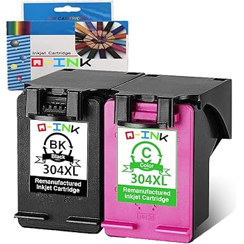 HP 304 Cartouche Noir Authentique (N9K06AE) - Couleurs ...