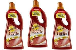 Emulsio 3 FLACONI da 725ml Cera Cotto LaCera Facile Autolucidante Barriera Protettiva Impermeabilizzante Senza lucidatrice la Cera Antiscivolo Certificato