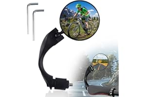 XIAOXIAOZHIJIA Rétroviseur Vélo, Réglable 360 Rotatif Rétroviseur vélo Universelle, HD Convex Retroviseur Velo pour Le Vélo de Route de Montagne(1pcs gauche) (Größe)