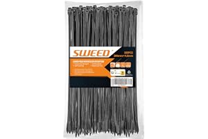 Uxcell Edelstahl-Kabelbinder – 88.9 Cm Lang, 1.3 Cm Breit, 15 Stück, Hitzebeständig & Rostfrei