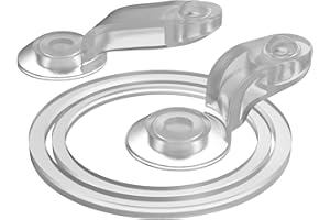 Ion8 Water Bottle Leak Proof Replacement Seals OneTouch Classic & Evo Water Bottle Lid, Dishwasher Safe, BPA Free, Easy Clean Silicon, Transparent, One Size