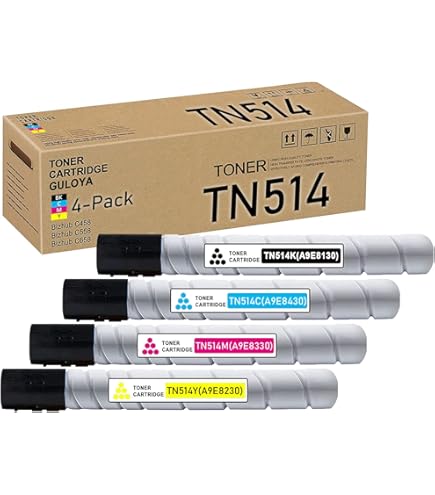 Minolta Konica TN-514K TN-514C TN-514 TN-514Y Bizhub C458 C558