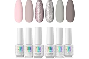 RSTYLE Esmaltes Semipermanentes para Uñas, 16 Colores Manzana rosa bebé Esmaltes en Gel Uñas Soak Off UV Esmaltes de Uñas Profesional Pintauñas Kit Manucira DIY Diseño 19ML
