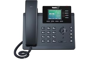 ‎YEALINK Yealink SIP-T34W IP-Telefon – Business-Telefon mit 2,4-Zoll-Farbdisplay, WLAN-Unterstützung, 3 SIP-Konten, HD-Sprachqualität, PoE-fähig, ideal für Büros und Homeoffice