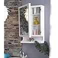 PARASNATH New Look Modern Bathroom Cabinet with Mirror, White Colour Crafted from Premium Plastic Multi-Level Storage and Hidden Toothbrush Holder, 6 Year Manufacturer Warranty-Made in India