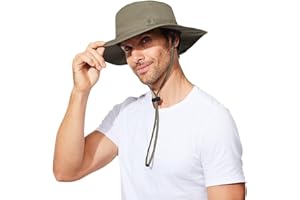 G GIEPHT Wide Brim XL Extra Large Big Head Plus Size Oversized Sun Protection Bucket Hat Strap String Fishing Hiking Men and Women