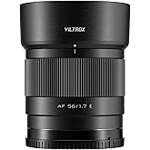 VILTROX Sony i&ccedil;in 56mm f/1.7 E Lens, 56mm APS-C E montaj Leni, Sony a7IV a7RV a6400 a6700 ZV-E10 a6600 i&ccedil;in Otomatik Odaklama