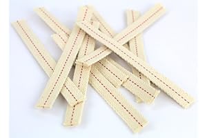 ROLKO Lot de 10 mèches plates pour lampe tempête Feuerhand - Largeur : 12,5 mm - En pur coton - Fabriqué en Allemagne