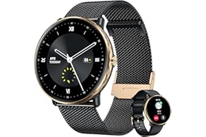 NIIZERO Montre Connectée Femme Fitness Smartwatch: 1,43" Amoled Smart Watch avec Appels Bluetooth Compatible Android iOS Montre Intelligente Ronde avec 123 Sports Mode Moniteur de Tension Arterielle Podometre
