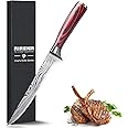 AIRENA Filleting Knife, Sharp Boning Knife 6 Inch, German High Carbon Stainless Steel Blade Fish Knife with Comfortable Wooden Handle, Kitchen Knife Ideal for Home and Restaurant, Gift Box