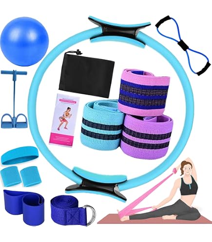 Pilates-Set Für Zuhause – 13-teilig Mit Ring, Ball, Bändern & Socken | Fitness Für Frauen