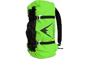 Psychi Rock Climbing Rope Bag | Lead Climbing Bag with Cover Ground Sheet Storage & Zip Pocket and Backpack Adjustable Carry Straps | Multiple Colour Options