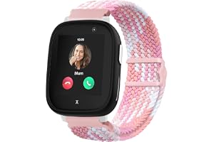 Lurmerea 20 mm magnetiskt flätat nylonarmband kompatibelt med Xplora X6 Play/Pro/Gen 2, vattentätt bekvämt mjukt justerbart e
