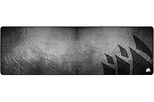 Corsair MM300 PRO Tapis de Souris Gaming, Tissu Résistant aux Éclaboussures Premium (Surface de 93 cm sur 30 cm, Textile Micro-Maille, Caoutchouc Épaisse 3 mm, Base Antidérapante) Élargi, Noir/Gris