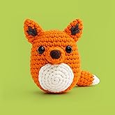 The Gookie &Ouml;rg&uuml; Seti, Turuncu Tilki Amigurumi, Başlangı&ccedil; Seviyesi Tığ İşi Kiti, &Ouml;ğretici Video ve Malzemeler Dahil