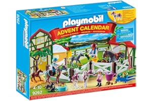 PLAYMOBIL Calendario de Adviento 9262 Granja de Caballos, A partir de 4 años