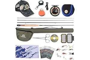 SPRINTON maximumcatch Amigo Fliegenfischen Rute und Rolle Set 9FT 4 Teile 4/5/6/7/8 WT mit Fliegenfsichen Zubehör