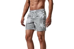 MaaMgic 5.5" 2 en 1 Bañador con Forro de Compresión con Cremallera Hombre Shorts de Baño Shorts de Playa Traje de Baño para Natación Secado Rápido para Vacaciones