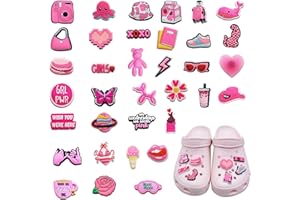 Lithyc 35pcs Charme Chaussure, DéCorations De Chaussures De Dessin Animé Amusantes Pour Filles, GarçOns Et Adultes