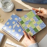 15x16 Spiralli Karton Kapak 2'li Noktalı Not Defter Seti - Patchwork