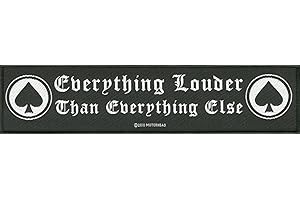 MOTÖRHEAD Motorhead Patch Everything Louder band logo Nue offiziell woven strip 21cm x Accessory Size