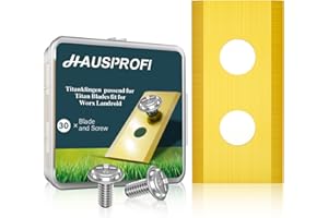 HAUSPROFI 30x Titan Mähroboter Messer Ersatzklingen Ultrascharfe Geeignet für alle Worx, LandXcape, Zoef Robot, Einhell und Kress Mähroboter Universal Ersatzmesser Inkl.30 Schrauben