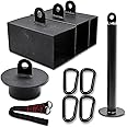 J Bryant Metal Pinch Block Grip Set with Loading Pin, Pinch Block Grip for Climbing Forearm Finger Strength Training, Hand Pinching Power Training Strengthener Home Gym Equipment