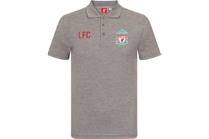 Liverpool FC Officiel - Polo de Football pour Homme - avec emblème du Club