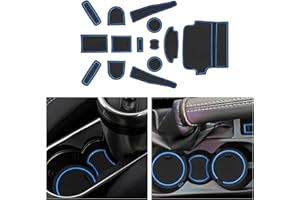 CDEFG Tappetino Antiscivolo per Ford Fiesta ST Mk8 Antipolvere Tappetini in Gomma per Interni Auto Accessori (Blu)