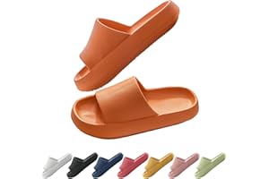 Hoomall Pantoufles Claquettes Femmes Hommes Ultra Doux Claquettes de Douche Antidérapante Confortable Chaussures Slides Eté Chaussons de Piscine Plage Maison Intérieur