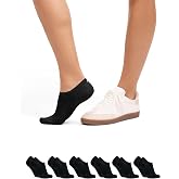 DANISH ENDURANCE Pinkies in Cotton, Breathable, 6 Pack | Soft and breathable cotton invisible socks with silicone heel for di