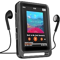 MP3 Player, 16GB Bluetooth MP3 Player mit 2.4" LCD Touchscreen, Sports MP3 Player mit Kopfhörer/FM Radio/Voice Recorder…