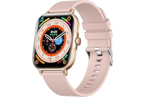 zaisia Smartwatch Uomo Donna, 1,85'' Orologio Fitness con Sonno Cardiofrequenzimetro, Smart Watch con Funzione di Notifica dei Messaggi e Chiamata, IP68 Impermeabile Tracker Fitness per Android iOS