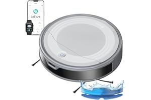 LEFANT M310 Ultra Robot Aspirapolvere e Lavapavimenti 6000Pa, Navigazione ToF con Sensore PSD 190°, 170min di Autonomia, Compatibile con APP/Alexa, Ideale per Peli di Animali e Pavimenti Duri, Grigio