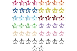 50 st Kawaii Y2K metallhårspännen för kvinnor och flickor (flera färger)