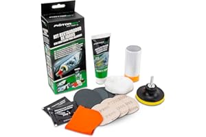 Motorkit Kit de Restauration des phares avec Adaptateur de perçage. Réparation Rapide et Facile. Kit Complet