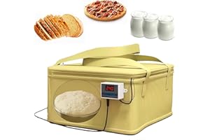 Molgayol Cestino Lievitazione per Pane, Controllo della Temperatura Pieghevole Kit di Correzione per Lievito Madre per Pane Fatto Yogurt Natto a Casa