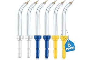 IIYL Puntas de repuesto para irrigadores periodontales Waterpik, puntas de repuesto para irrigadores bucales Waterpik (como WP-100) y otras marcas de irrigadores orales (6 puntas periodontales)