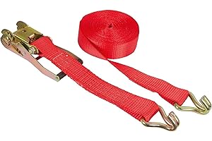 KERBL WORKS Kerbl Ratschenzurrgurt 2-teilig, rot, 50mm / 8m, Zurrkraft 5000 kg