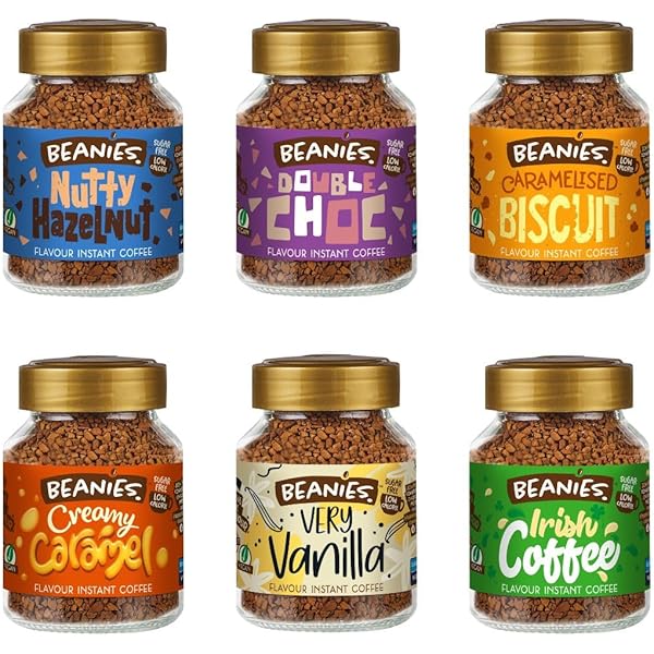 BEANIES Instant Koffie - Romige Karamel, 50g, 25 Kopjes, 100% Arabica