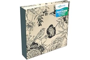 Star Online Vintage 200 Photo Slip In Album Birds and Flower Design