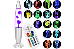 Besight 17 Colores Líquido Movimiento Lamp 34cm con Mando a Distancia para Adultos Decoración del Hogar, Dormitorio, Oficina, Navidad Cumpleaños San Valentín Regalo