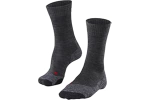 FALKE Damen TK2 Wandersocken mittelstarke Polsterung antiblasen warm Trekkingsocken Thermo atmungsaktive schnelltrocknende klimaregulierende geruchshemmende Wolle Funktionsmaterial 1 Paar
